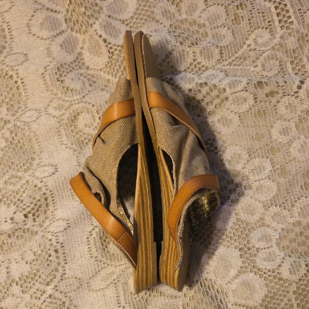 Blowfish Women's Beige and Brown Sandals - Picture 2 of 5